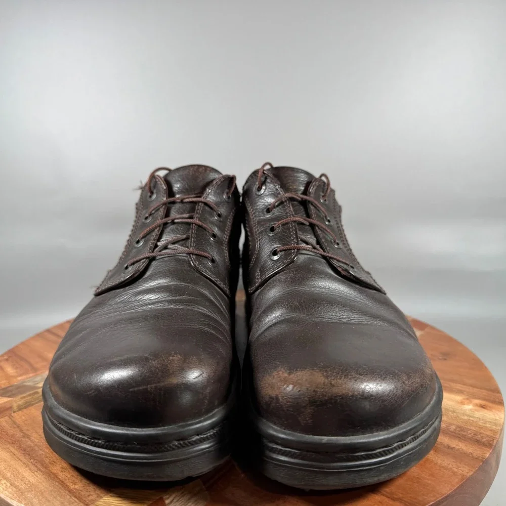Footprints by Birkenstock Mens Dark Brown Leather Derby Shoes‎ Size 45 12
